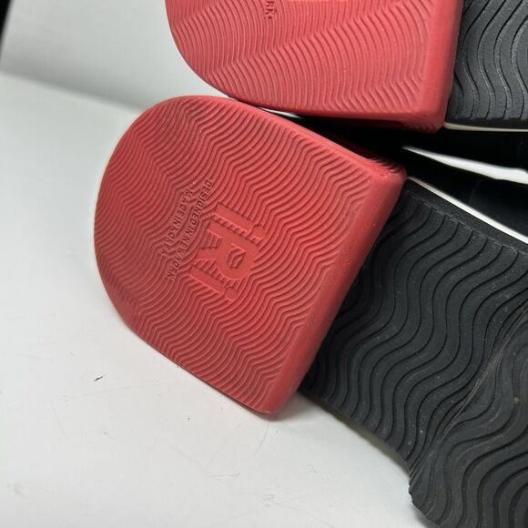 IRi NYC Wes I Black Red Neoprene Wavy Heel Futuristic Sneaker SZ 8 - Picture 9 of 13